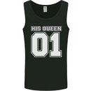 His Queen Funny Wedding Anniversary Mens Vest Tank Top Black