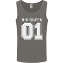 His Queen Funny Wedding Anniversary Mens Vest Tank Top Charcoal