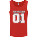 His Queen Funny Wedding Anniversary Mens Vest Tank Top Red