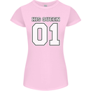 His Queen Funny Wedding Anniversary Womens Petite Cut T-Shirt Light Pink