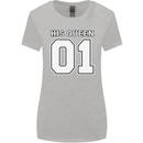 His Queen Funny Wedding Anniversary Womens Wider Cut T-Shirt Sports Grey