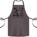 History of the Bicycle Cyclist Cycling Bike Cotton Apron 100% Organic Dark Grey