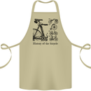 History of the Bicycle Cyclist Cycling Bike Cotton Apron 100% Organic Khaki