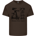 History of the Bicycle Cyclist Cycling Bike Kids T-Shirt Childrens Chocolate