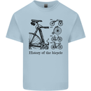 History of the Bicycle Cyclist Cycling Bike Kids T-Shirt Childrens Light Blue