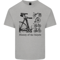 History of the Bicycle Cyclist Cycling Bike Kids T-Shirt Childrens Sports Grey
