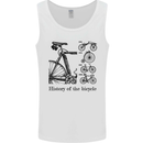 History of the Bicycle Cyclist Cycling Bike Mens Vest Tank Top White