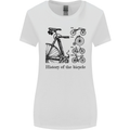 History of the Bicycle Cyclist Cycling Bike Womens Wider Cut T-Shirt White