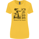History of the Bicycle Cyclist Cycling Bike Womens Wider Cut T-Shirt Yellow