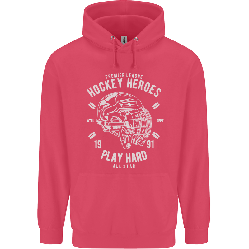 Hockey Heroes Street Ice Childrens Kids Hoodie Heliconia