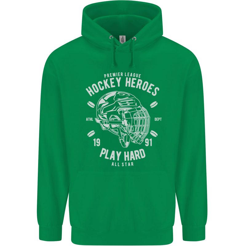 Hockey Heroes Street Ice Childrens Kids Hoodie Irish Green