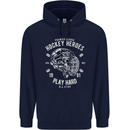 Hockey Heroes Street Ice Childrens Kids Hoodie Navy Blue