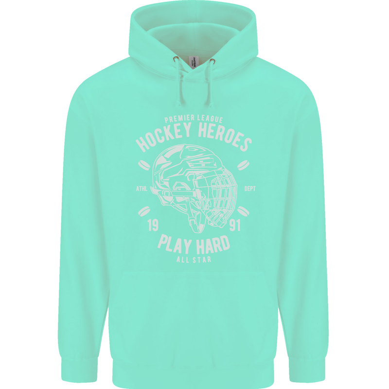 Hockey Heroes Street Ice Childrens Kids Hoodie Peppermint