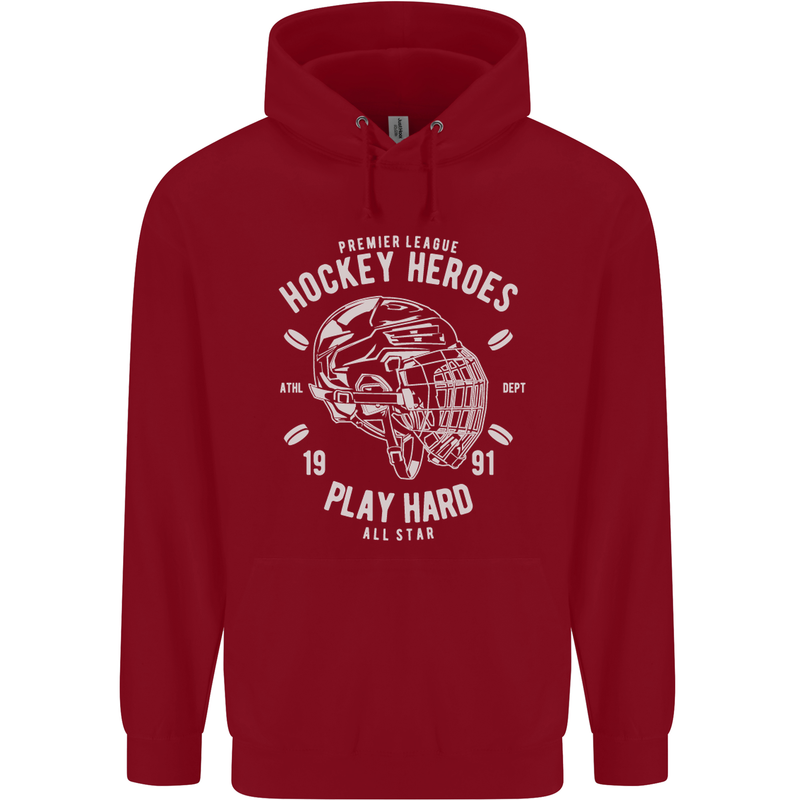 Hockey Heroes Street Ice Childrens Kids Hoodie Red