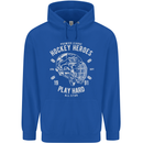 Hockey Heroes Street Ice Childrens Kids Hoodie Royal Blue
