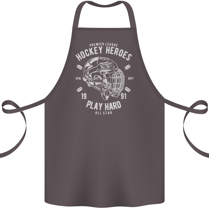 Hockey Heroes Street Ice Cotton Apron 100% Organic Dark Grey