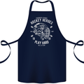 Hockey Heroes Street Ice Cotton Apron 100% Organic Navy Blue