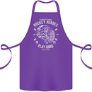 Hockey Heroes Street Ice Cotton Apron 100% Organic Purple
