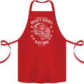 Hockey Heroes Street Ice Cotton Apron 100% Organic Red