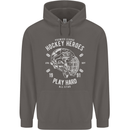 Hockey Heroes Street Ice Mens 80% Cotton Hoodie Charcoal