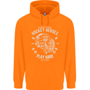 Hockey Heroes Street Ice Mens 80% Cotton Hoodie Orange