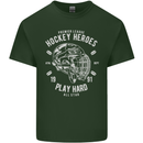 Hockey Heroes Street Ice Mens Cotton T-Shirt Tee Top Forest Green