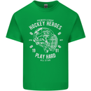 Hockey Heroes Street Ice Mens Cotton T-Shirt Tee Top Irish Green