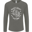 Hockey Heroes Street Ice Mens Long Sleeve T-Shirt Charcoal