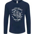 Hockey Heroes Street Ice Mens Long Sleeve T-Shirt Navy Blue