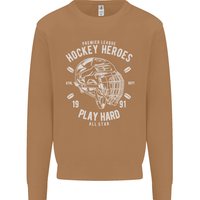 Hockey Heroes Street Ice Mens Sweatshirt Jumper Caramel Latte