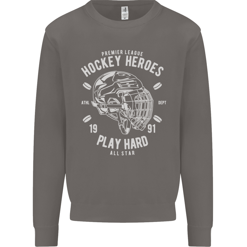 Hockey Heroes Street Ice Mens Sweatshirt Jumper Charcoal