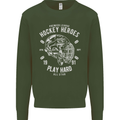 Hockey Heroes Street Ice Mens Sweatshirt Jumper Forest Green