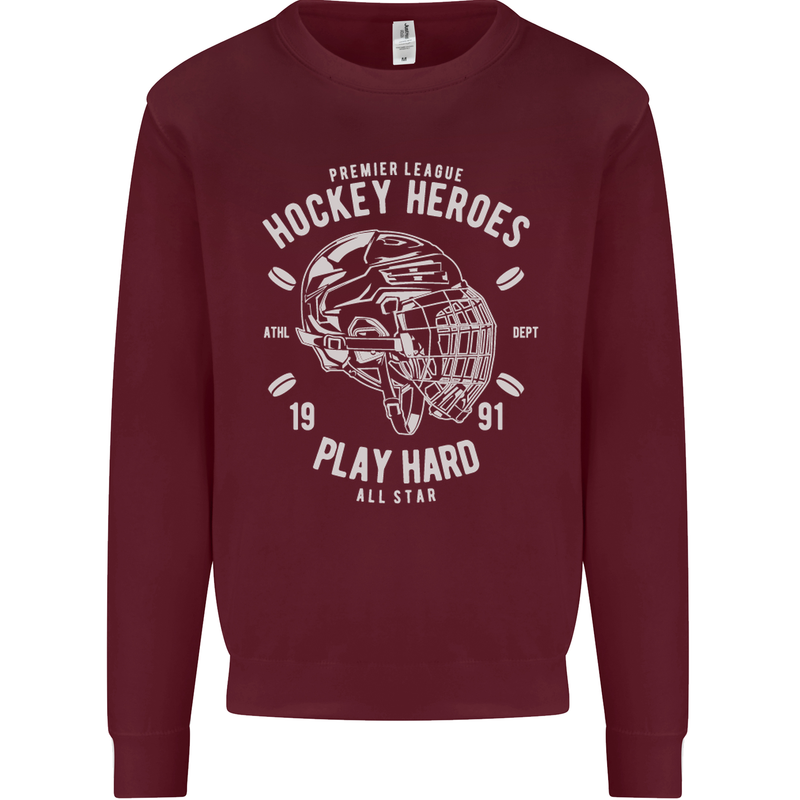 Hockey Heroes Street Ice Mens Sweatshirt Jumper Maroon
