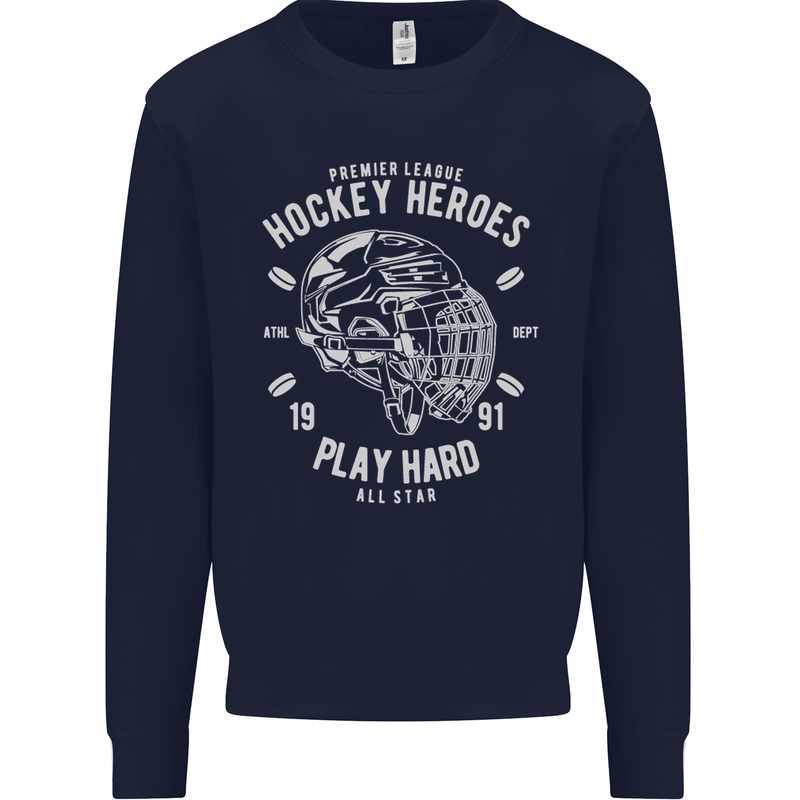 Hockey Heroes Street Ice Mens Sweatshirt Jumper Navy Blue