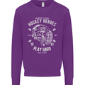 Hockey Heroes Street Ice Mens Sweatshirt Jumper Purple