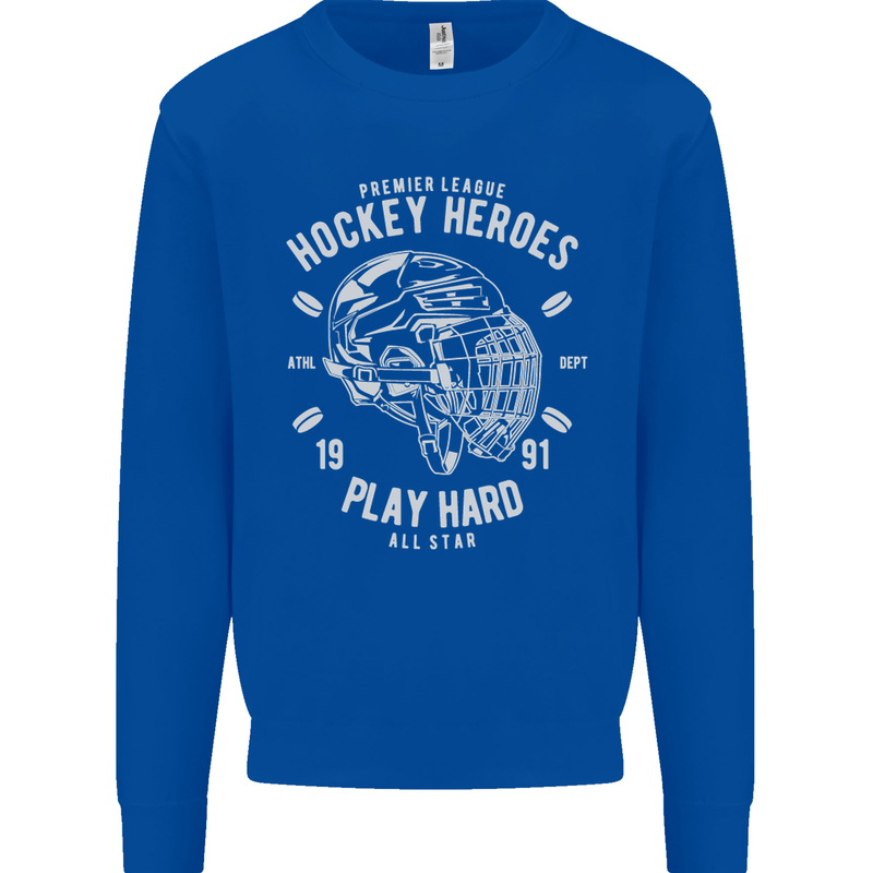 Hockey Heroes Street Ice Mens Sweatshirt Jumper Royal Blue