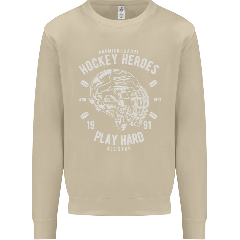 Hockey Heroes Street Ice Mens Sweatshirt Jumper Sand