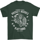Hockey Heroes Street Ice Mens T-Shirt Cotton Gildan Forest Green