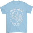 Hockey Heroes Street Ice Mens T-Shirt Cotton Gildan Light Blue
