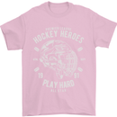 Hockey Heroes Street Ice Mens T-Shirt Cotton Gildan Light Pink
