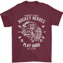 Hockey Heroes Street Ice Mens T-Shirt Cotton Gildan Maroon