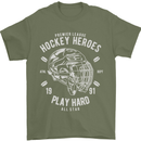 Hockey Heroes Street Ice Mens T-Shirt Cotton Gildan Military Green