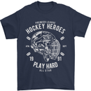 Hockey Heroes Street Ice Mens T-Shirt Cotton Gildan Navy Blue