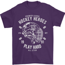 Hockey Heroes Street Ice Mens T-Shirt Cotton Gildan Purple