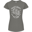 Hockey Heroes Street Ice Womens Petite Cut T-Shirt Charcoal