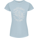 Hockey Heroes Street Ice Womens Petite Cut T-Shirt Light Blue