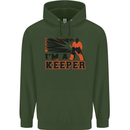 Hockey I'm a Keeper Funny Ice Street Childrens Kids Hoodie Forest Green