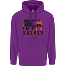 Hockey I'm a Keeper Funny Ice Street Childrens Kids Hoodie Purple