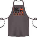 Hockey I'm a Keeper Funny Ice Street Cotton Apron 100% Organic Dark Grey