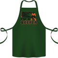 Hockey I'm a Keeper Funny Ice Street Cotton Apron 100% Organic Forest Green